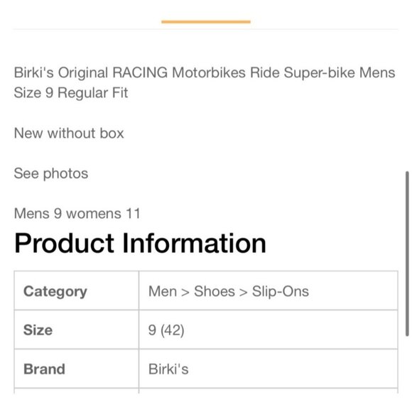 Birkis Original Kay Racing Motorbikes Slip-On Clogs  Mens Size 9 Blue/Black